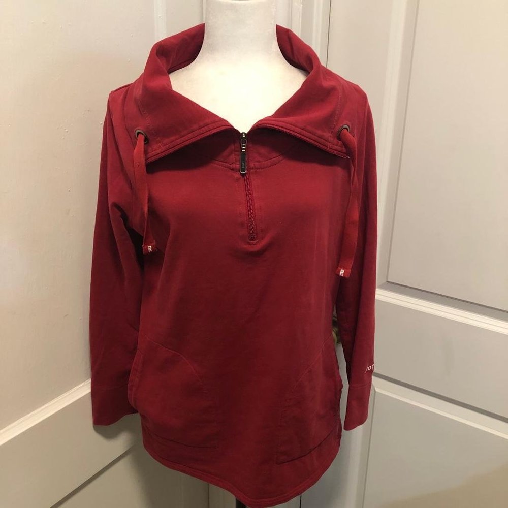 Roots Winter Snow Cowl Zip Sweater Size M